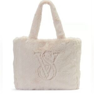 Victoria’s Secret Fuzzy Faux Fur Tote Bag  sexy fun faux fur incredibly soft